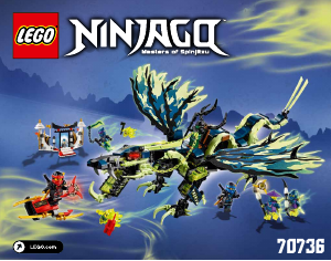 Manuale Lego set 70736 Ninjago L'attacco del dragone moro