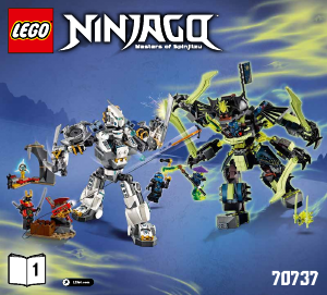Brugsanvisning Lego set 70737 Ninjago Kæmperobotternes kamp