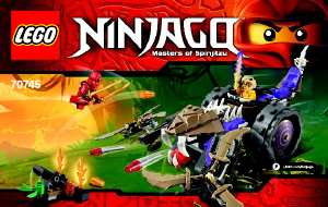 Brugsanvisning Lego set 70745 Ninjago Anacondrai-kvaser