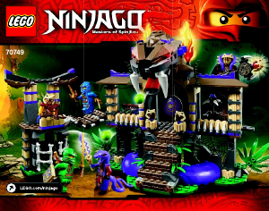 Bruksanvisning Lego set 70749 Ninjago Slangens hule