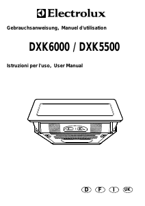 Mode d’emploi Electrolux DXK5500WE Hotte aspirante