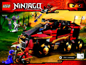 Handleiding Lego set 70750 Ninjago Ninja DB X