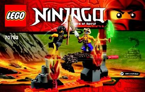 Manuale Lego set 70753 Ninjago Cascate di lava