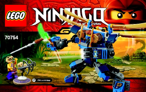 Manual de uso Lego set 70754 Ninjago Robot eléctrico