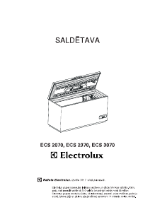 Rokasgrāmata Electrolux ECS2370 Saldētava