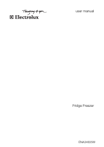 Manual Electrolux ENA34835W Fridge-Freezer