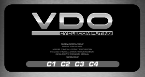 Handleiding VDO C2 Fietscomputer
