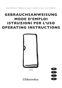 Handleiding Electrolux EK13811LWE Koelkast