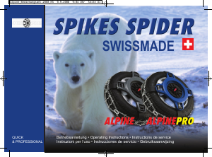 Bedienungsanleitung Spikes Spider Alpine Pro Schneeketten