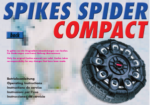 Manual Spikes Spider Compact Snow Chains