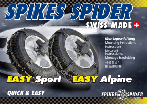 Mode d’emploi Spikes Spider Easy Sport Chaînes à neige