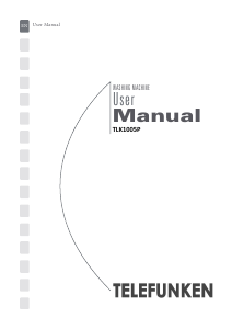Handleiding Telefunken TLK1005P Wasmachine