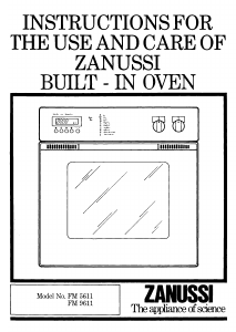 Manual Zanussi FM5611 Oven