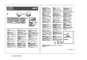 Посібник Rapoo E1050 Клавіатура