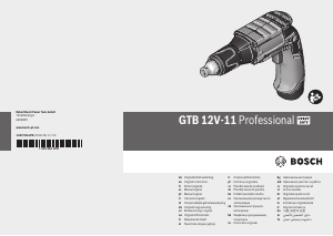 Manuál Bosch GTB 12V-11 Šroubovák