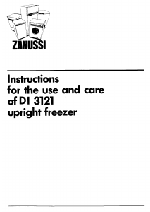 Handleiding Zanussi DI3121/A Koel-vries combinatie