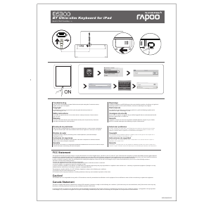 كتيب لوحة مفاتيح E6300 Rapoo