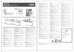 説明書 Rapoo E9050 キーボード