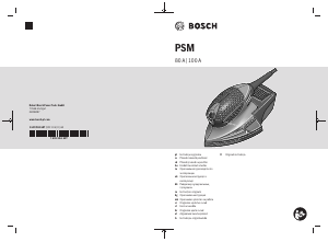 Manual Bosch PSM 100 A Şlefuitor delta