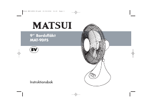 Bruksanvisning Matsui MAT-9DFS Fläkt