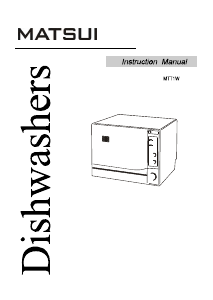 Manual Matsui MTT1W Dishwasher