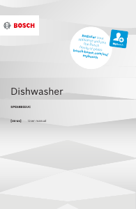Manual Bosch SPE68B55UC Dishwasher