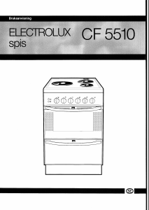 Bruksanvisning Electrolux CF5510 Spis