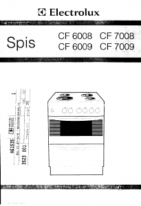 Bruksanvisning Electrolux CF6009 Spis