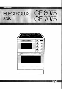 Bruksanvisning Electrolux CF6075 Spis