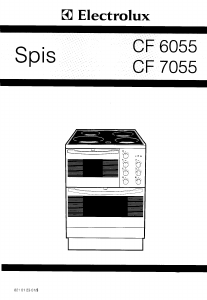 Bruksanvisning Electrolux CF7055 Spis