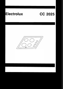 Bruksanvisning Electrolux CC2025 Häll