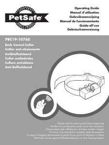 Handleiding PetSafe PBC19-10765 Bark Control Elektronische halsband