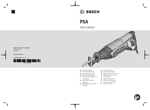Instrukcja Bosch PSA 900 E Piła szablasta