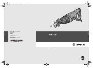 Handleiding Bosch PSA 1150 Reciprozaag