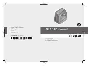 Manual Bosch GLL 2-12 Nível laser de linha