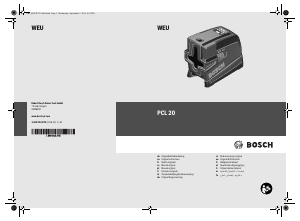 Manual Bosch PCL 20 Nível laser de linha