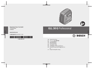 Handleiding Bosch GLL 30 G Lijnlaser