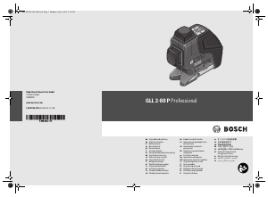 Instrukcja Bosch GLL 2-80 P Laser liniowy