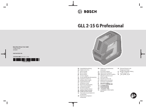 Instrukcja Bosch GLL 2-15 G Laser liniowy