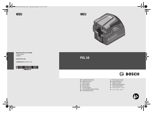 Manual Bosch PCL 10 Nível laser de linha