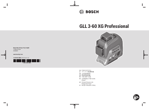 사용 설명서 보쉬 GLL 3-60 XG 레이저레벨기