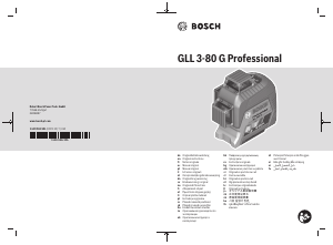 Instrukcja Bosch GLL 3-80 G Laser liniowy