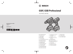 Käyttöohje Bosch GSR 18V-EC Porakone-ruuvinväännin