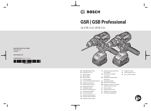 Mode d’emploi Bosch GSR 14.4VE-2-LI Perceuse visseuse