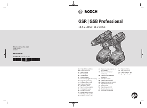 Bruksanvisning Bosch GSR 14.4-2-LI Plus Borrskruvdragare