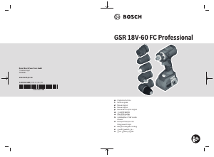 Manual de uso Bosch GSR 18V-60 FC Atornillador taladrador