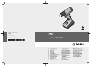 Brugsanvisning Bosch PSR 1400 LI Bore-skruemaskine