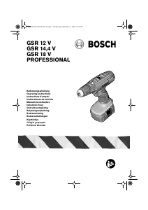 Kullanım kılavuzu Bosch GSR 18V Matkap tornavida