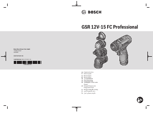 Handleiding Bosch GSR 12V-15 FC Schroef-boormachine