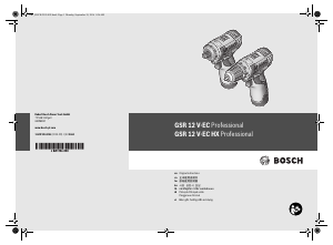 Manual Bosch GSR 12V-EC Drill-Driver